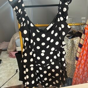 Black and White Polka Dot Dress